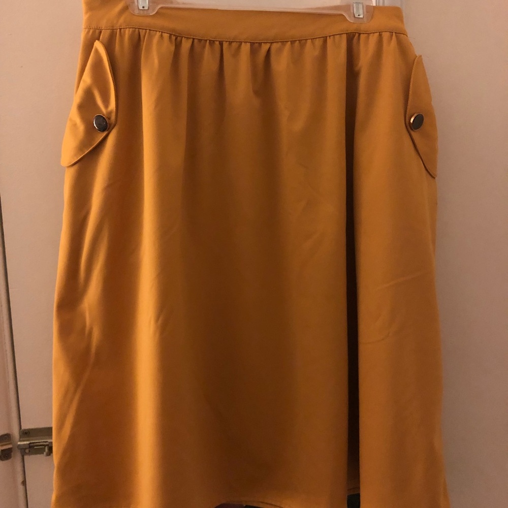Mustard Yellow Skirt